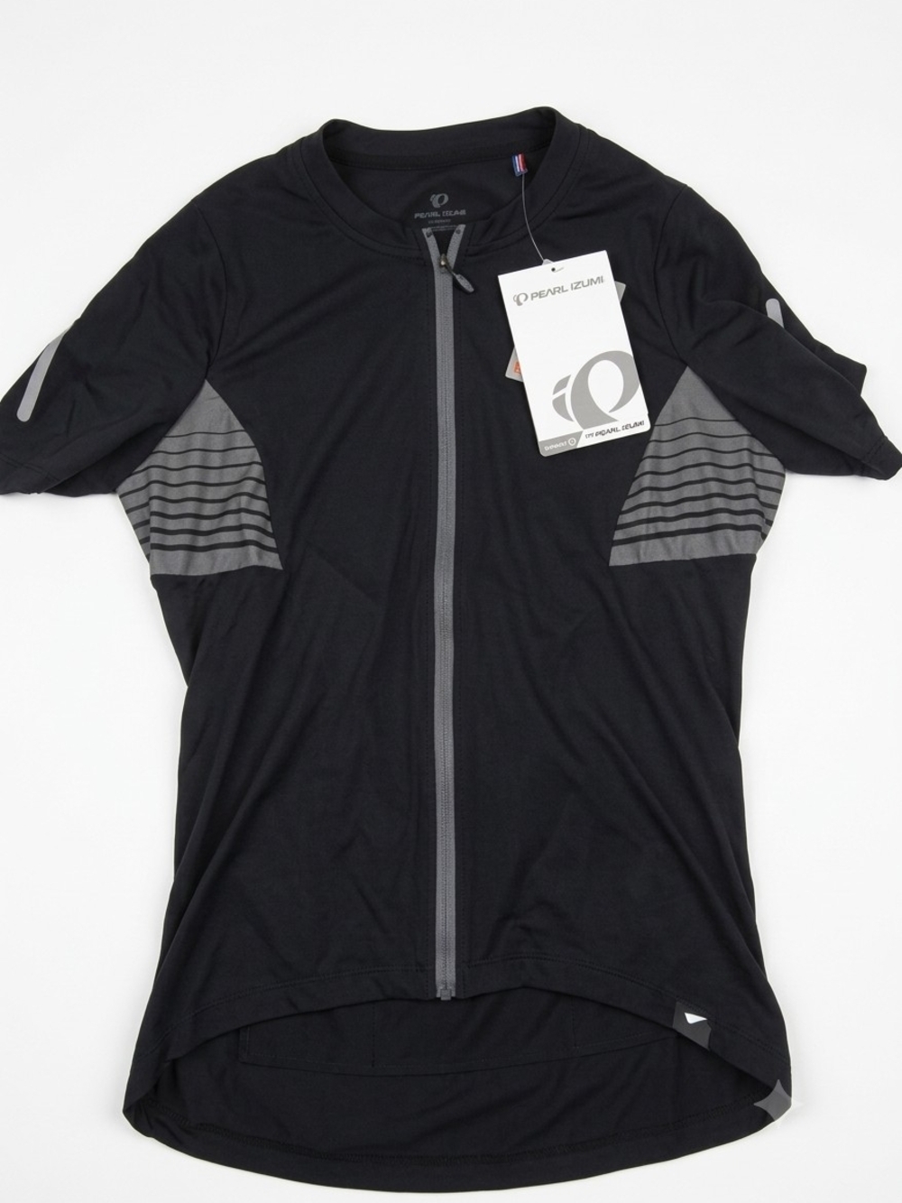 Pearl Izumi Black and Gray Kids Zip-Front Cycling Jersey